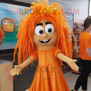 Oranje heks mascotte...