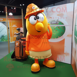 Orange Golf Bag mascotte...