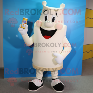 Cream Bottle Of Milk maskot...