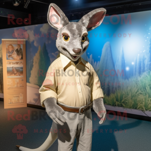 Silver Kangaroo mascotte...