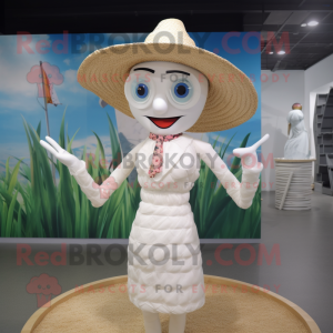 Witte Scarecrow mascotte...