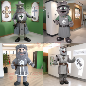 Grå Celtic Cross maskot...