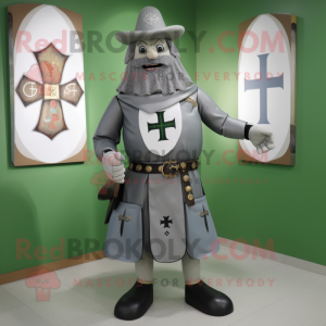 Grå Celtic Cross maskot...