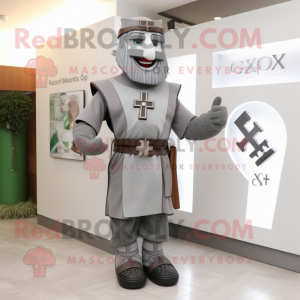 Grå Celtic Cross maskot...