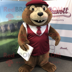 Maroon Beaver maskot...