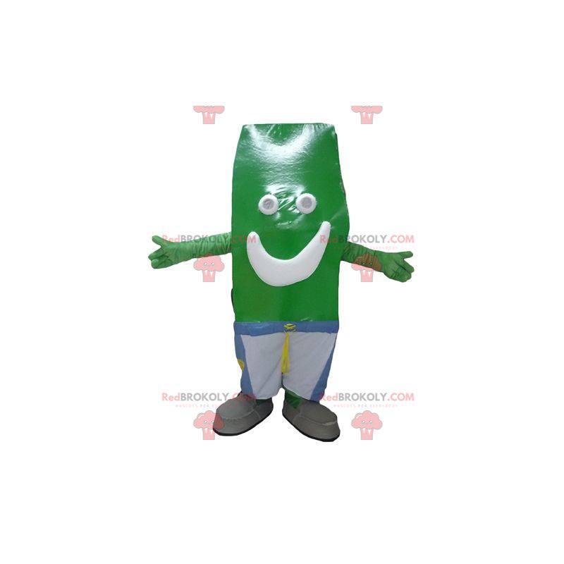 Giant frites green man maskot - Redbrokoly.com