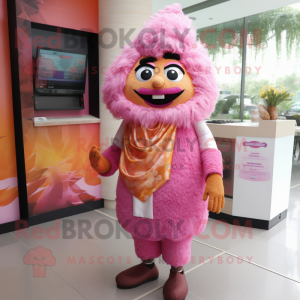 Rosa Biryani maskot drakt...