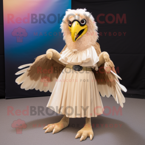 Beige Haasts Eagle maskot...
