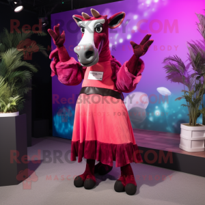 Magenta Okapi mascotte...