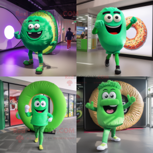 Green Donut mascotte...