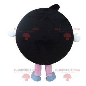Oreo maskot rund svart tårta - Redbrokoly.com