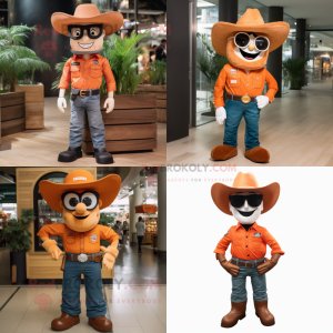 Orange Cowboy maskot...