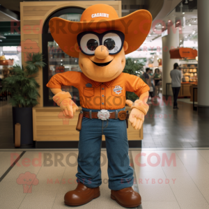 Orange Cowboy mascotte...