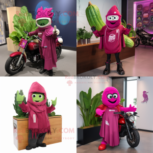 Magenta Celery Maskottchen...