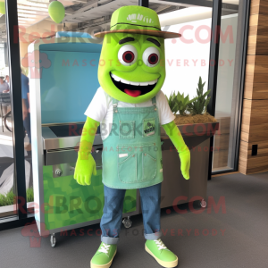 Postava maskota Lime Green...