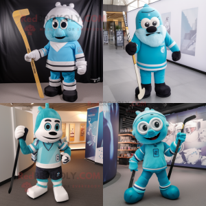 Cyan Ice Hockey Stick...