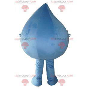 Giant blue water drop mascot - Redbrokoly.com