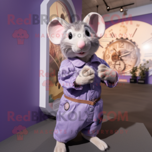 Mascotte de Rat Lavande...