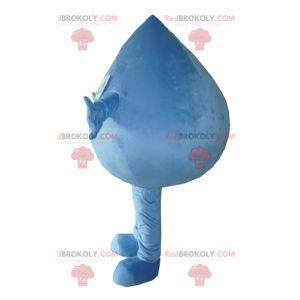 Giant blue water drop mascot - Redbrokoly.com