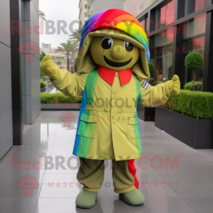 Olive Rainbow maskot kostym...