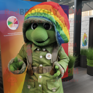 Olive Rainbow maskot kostym...