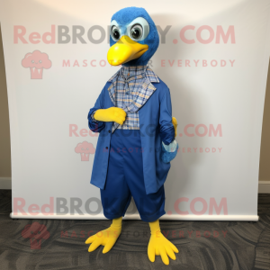 Blue Hens mascot costume character dressed with a Cover-up and Pocket squares