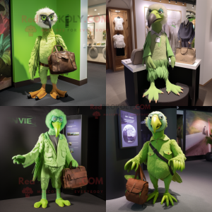 Lime Green Vulture mascotte...