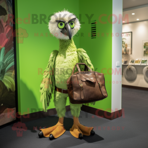 Lime Green Vulture mascotte...