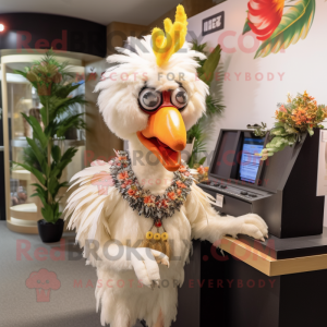 Cream Roosters maskot drakt...