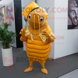 Gouden Hermit Crab mascotte...