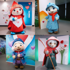nan Arrow Of Love mascot costume character dressed with a Coat and Wraps