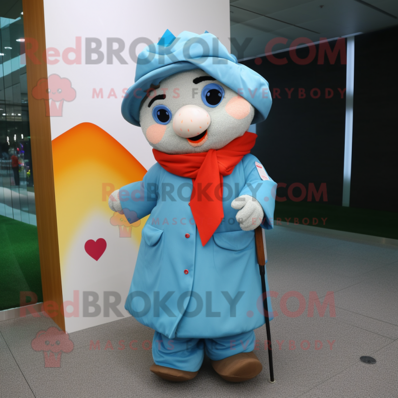 nan Arrow Of Love mascot costume character dressed with a Coat and Wraps