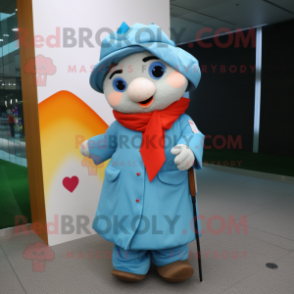 nan Arrow Of Love mascot costume character dressed with a Coat and Wraps
