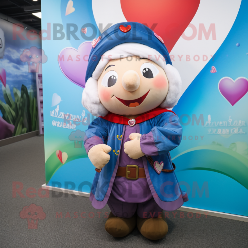 nan Arrow Of Love mascot costume character dressed with a Coat and Wraps nan Arrow Of Love mascot costume character dressed with a Coat and Wraps