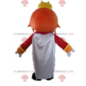 King maskot med en krona och en clown näsa - Redbrokoly.com