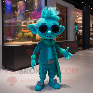 Turquoise Elf mascotte...