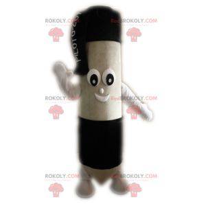 Mascota gigante de bolígrafo blanco y negro - Redbrokoly.com