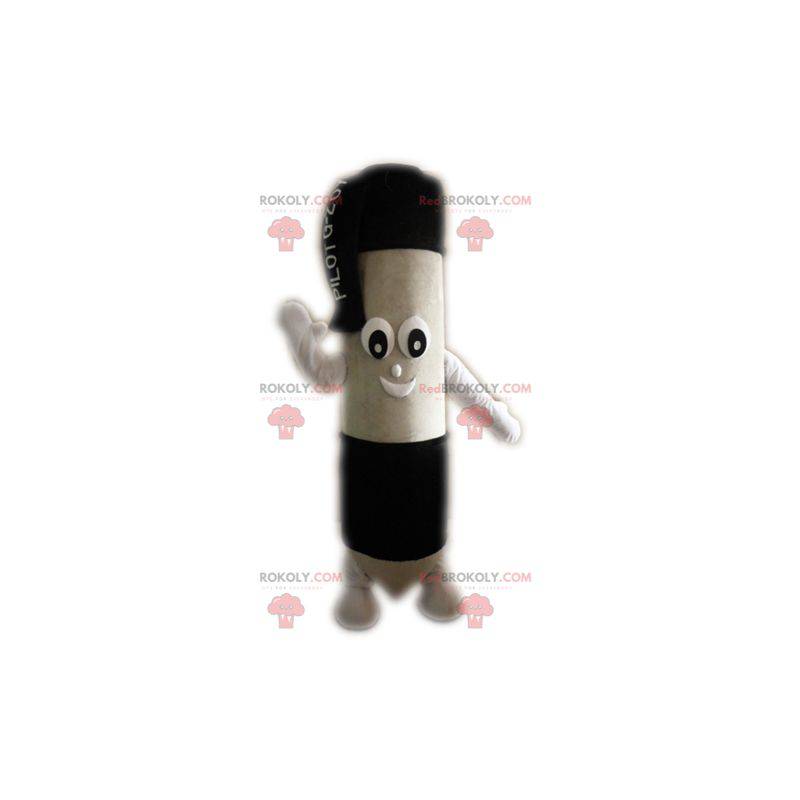 Mascota gigante de bolígrafo blanco y negro - Redbrokoly.com