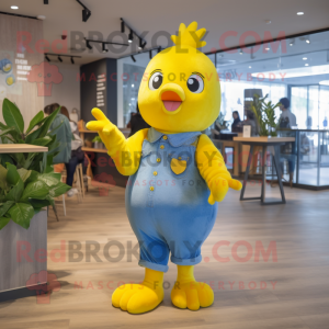 Yellow Dove maskot drakt...