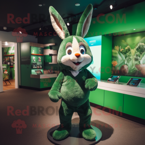 Forest Green Rabbit maskot...