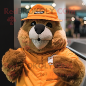 Orange Marmot mascotte...