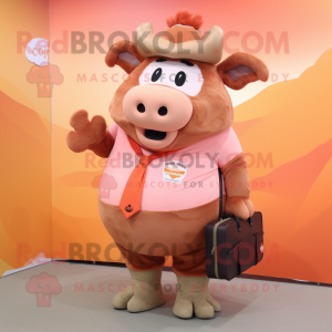 Peach Bison mascotte...