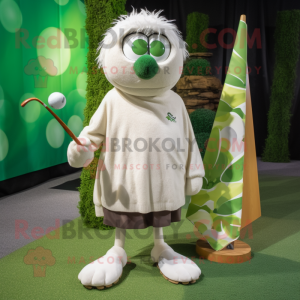 Olive golfboll maskot...