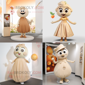 Beige abrikoos mascotte...