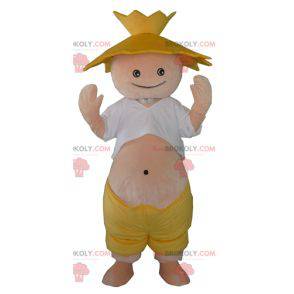 Landmandens maskot med en stråhat - Redbrokoly.com