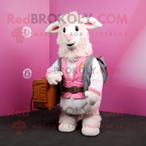 Rosa Angora Goat maskot...