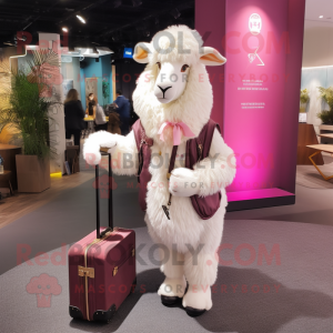 Rosa Angora Goat maskot...