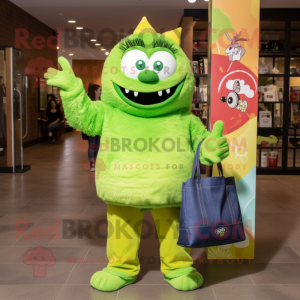 Lime Green Momentum maskot...