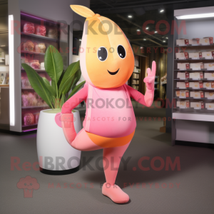 Pink Mango mascotte kostuum...