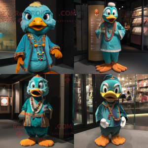 Teal Mandarin mascotte...